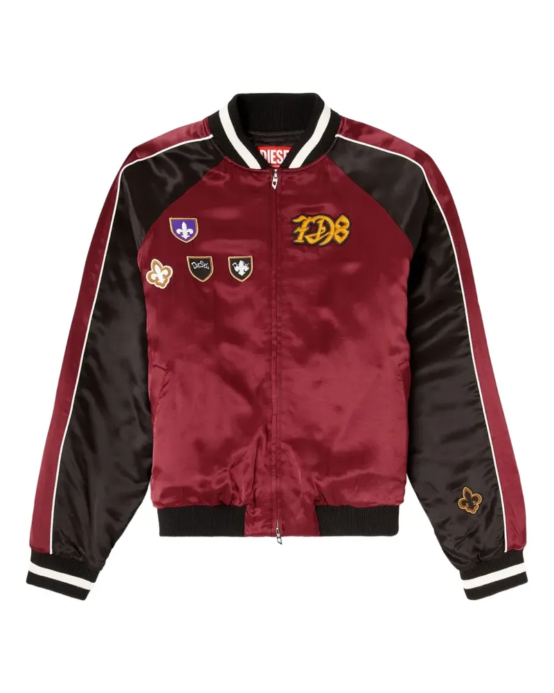 Diesel J-Foulkes-Cp appliqué-patch jacket - Rot Rot