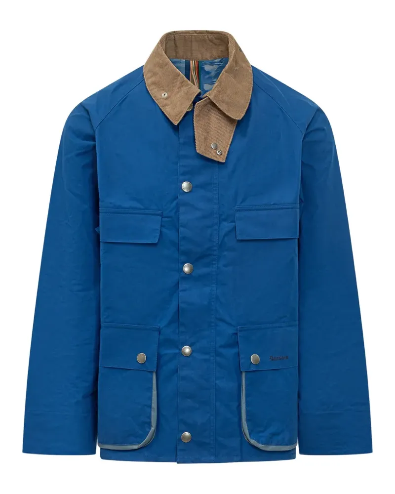 Barbour x Paul Smith corduroy-collar pocket jacket - Blau Blau