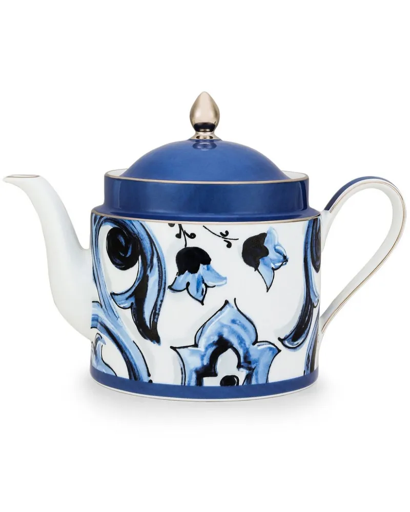 Dolce & Gabbana Teekanne mit Mediterraneo-Print - Weiß Weiß