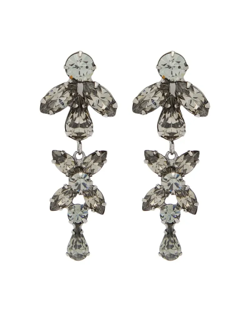 Jennifer Behr Liss teardrop embellished earrings - Silber Silber