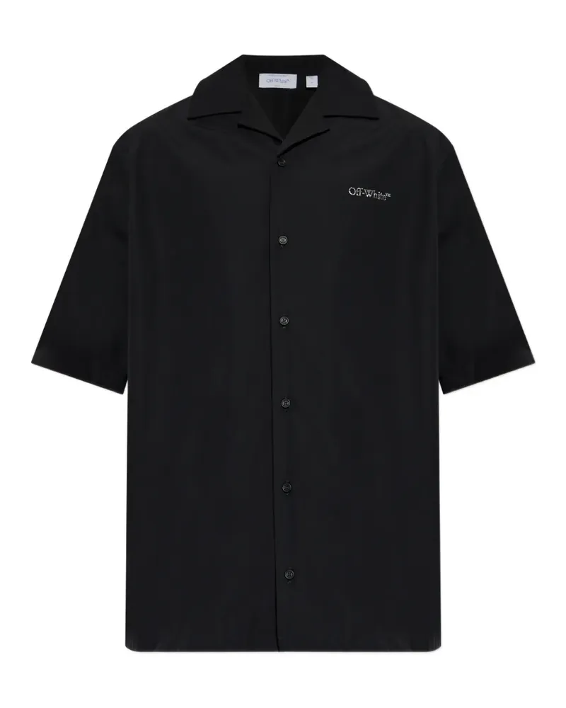 OFF-WHITE pointed-collar shirt - Schwarz Schwarz