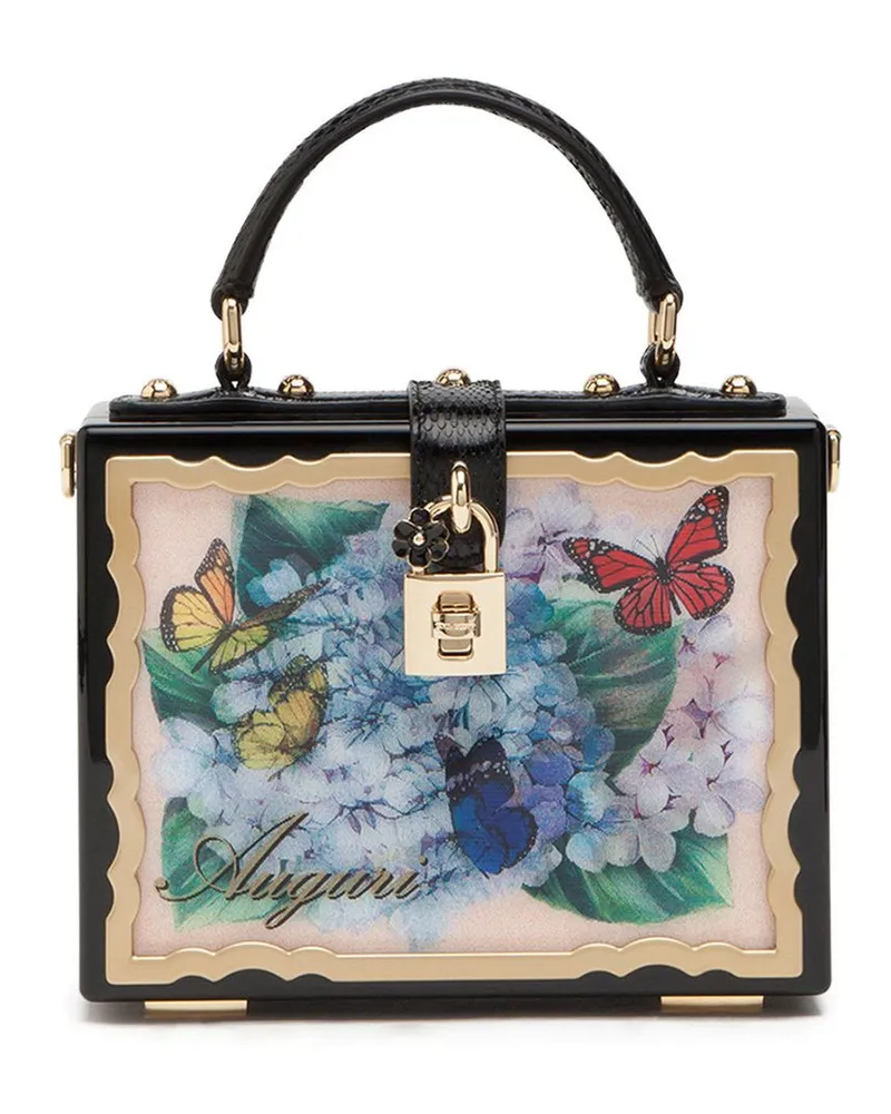 Dolce & Gabbana Postcard Dolce Box-Handtasche - Schwarz Schwarz