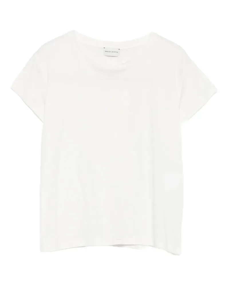 Magda Butrym T-Shirt mit kurzen Ärmeln - Weiß Weiß