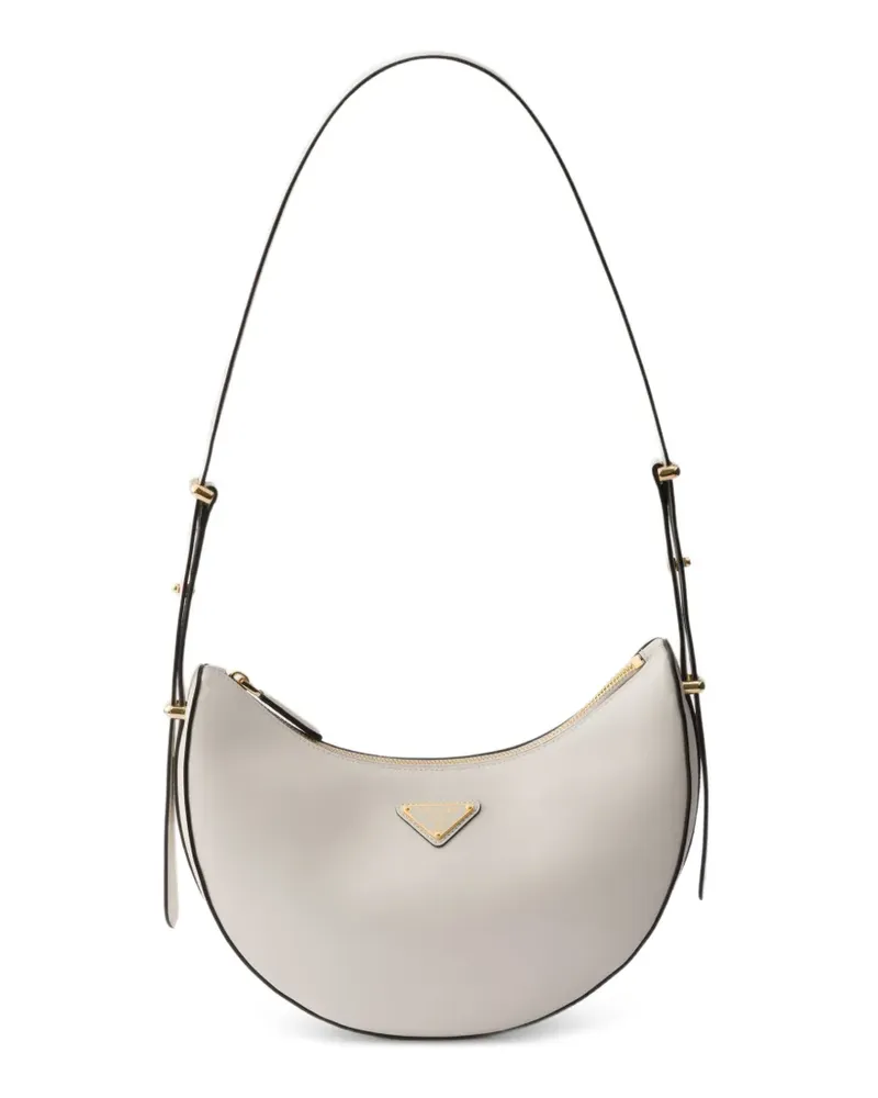 Prada Arqué small leather shoulder bag - Weiß Weiß