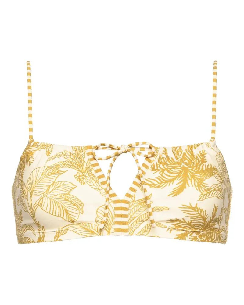 Eres Rêve Bikinioberteil mit Blumenprint - Gelb Gelb