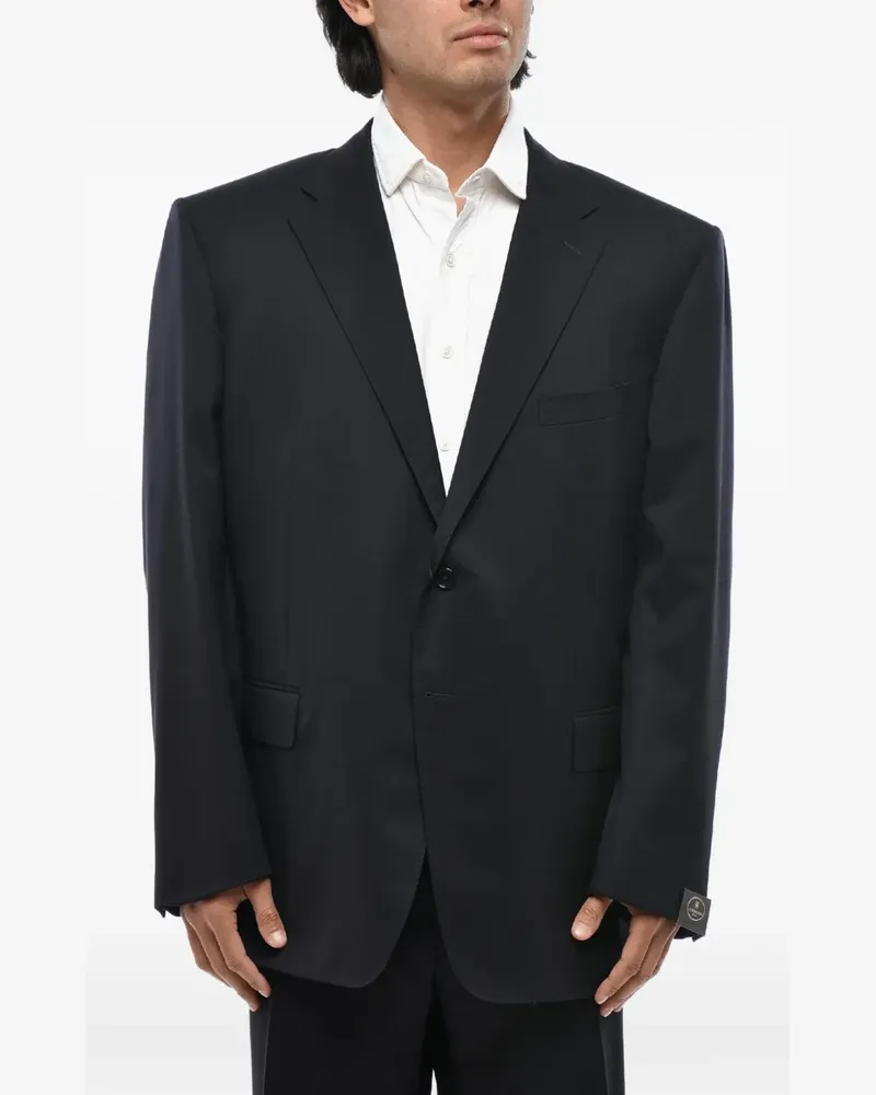 Corneliani single-breasted flap-pocket two-piece suit - Blau Blau