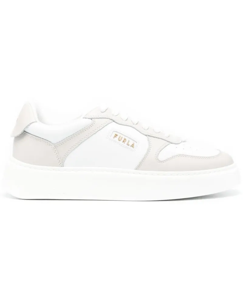 Furla Sport Sneakers mit Logo - Weiß Weiß