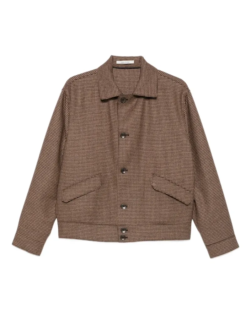 Tagliatore Jacke mit Hahnentrittmuster - Braun Braun