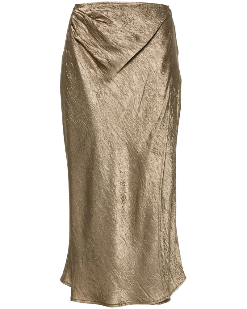 Acne Studios Midirock in Wickeloptik - Grün Grün