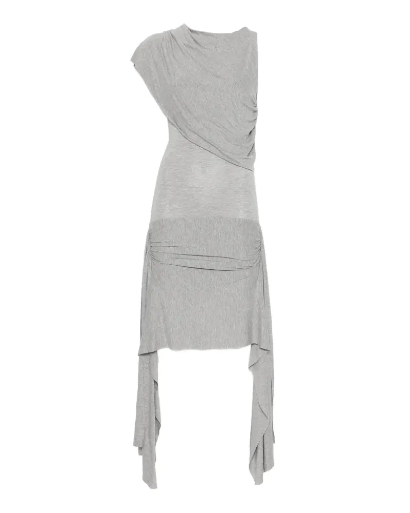 GIMAGUAS Drapiertes Annika Minikleid - Grau Grau
