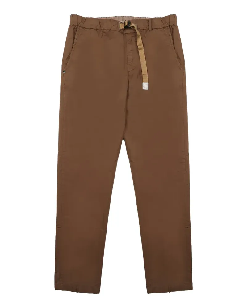 PLAN C belted elasticated-waist trousers - Braun Braun