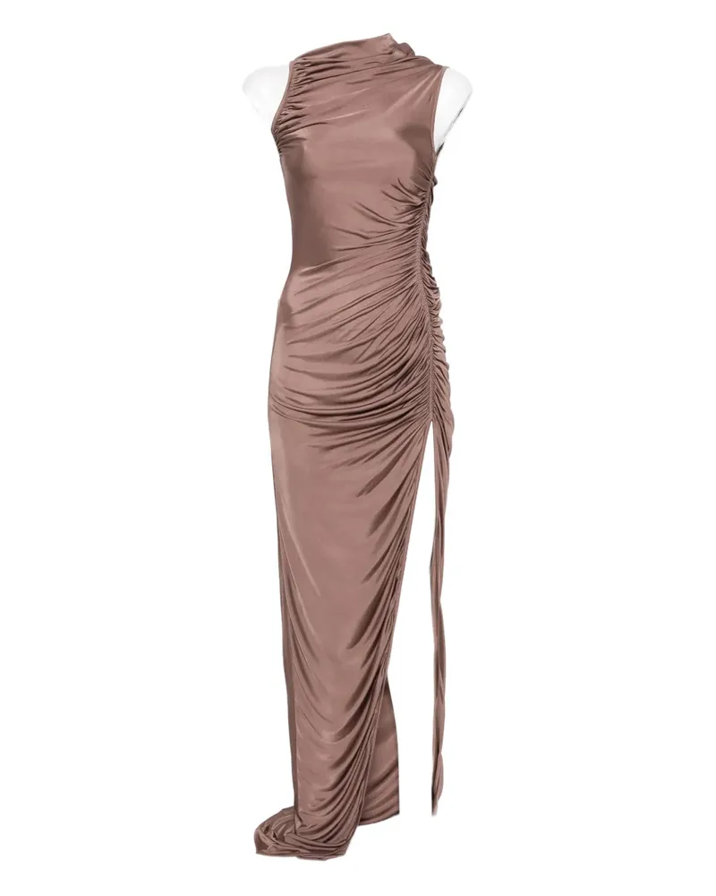 Rick Owens Lilies ruched maxi dress - Braun Braun