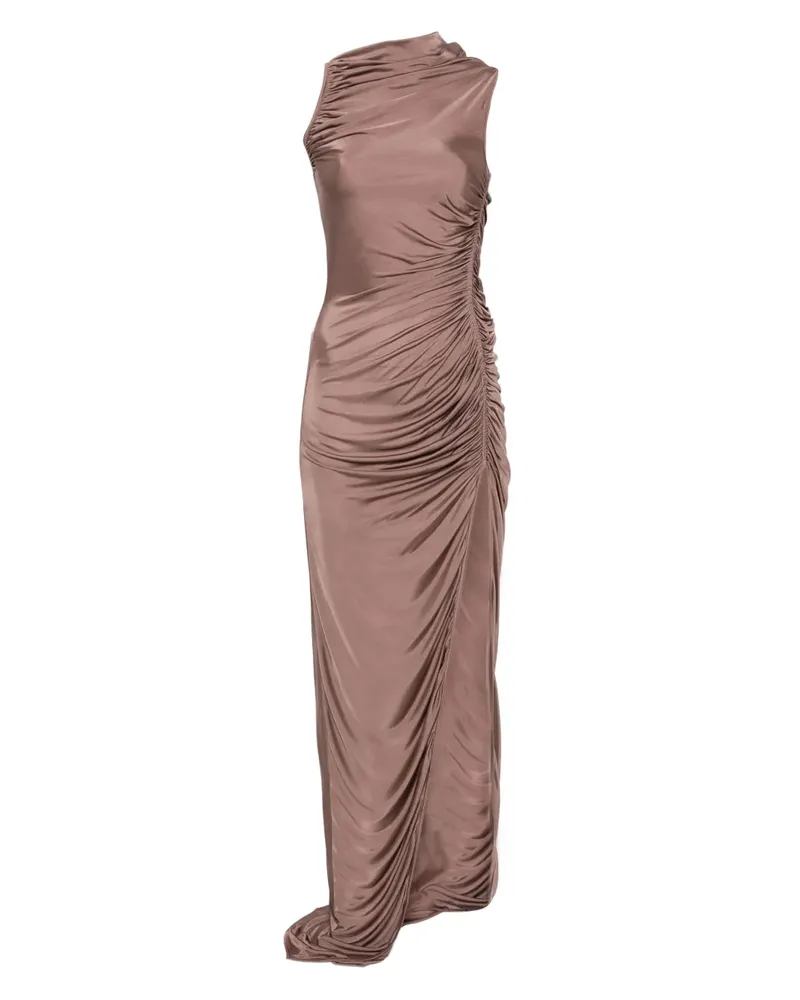 Rick Owens Lilies ruched maxi dress - Braun Braun