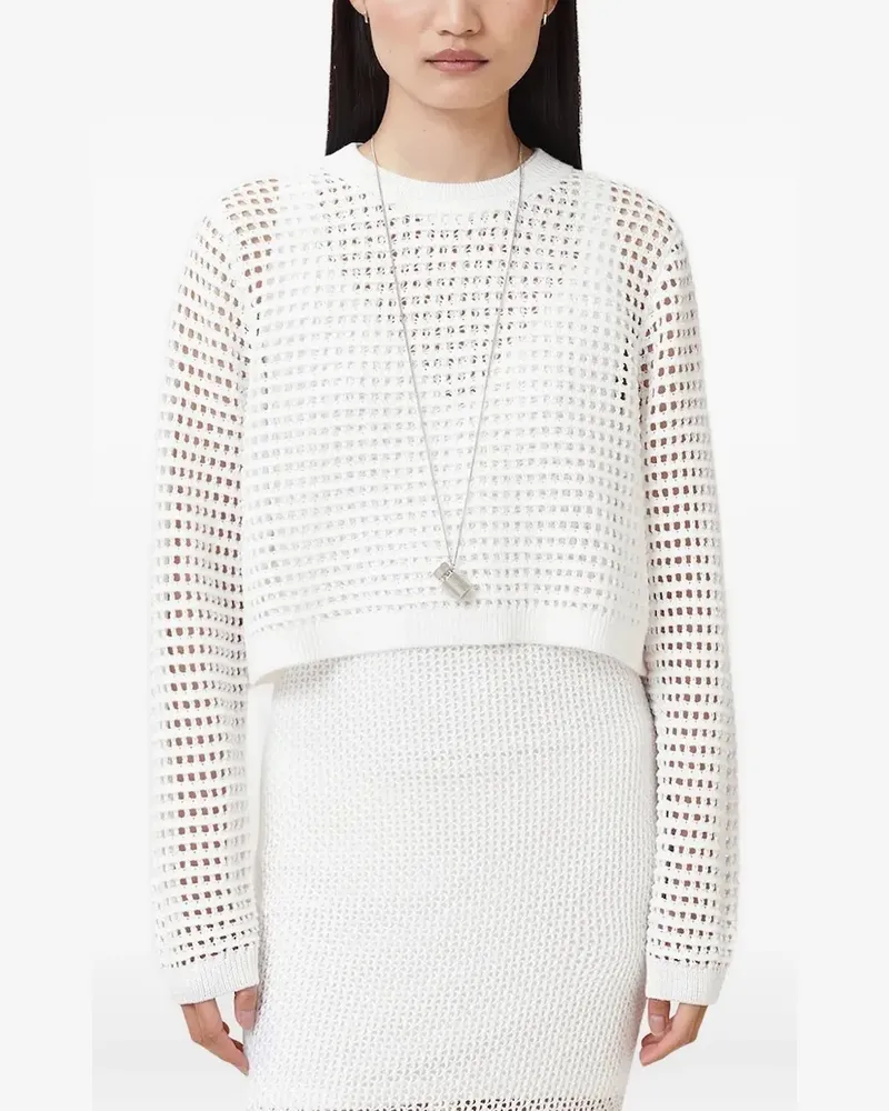 AllSaints Miro mesh-knit midi dress - Weiß Weiß