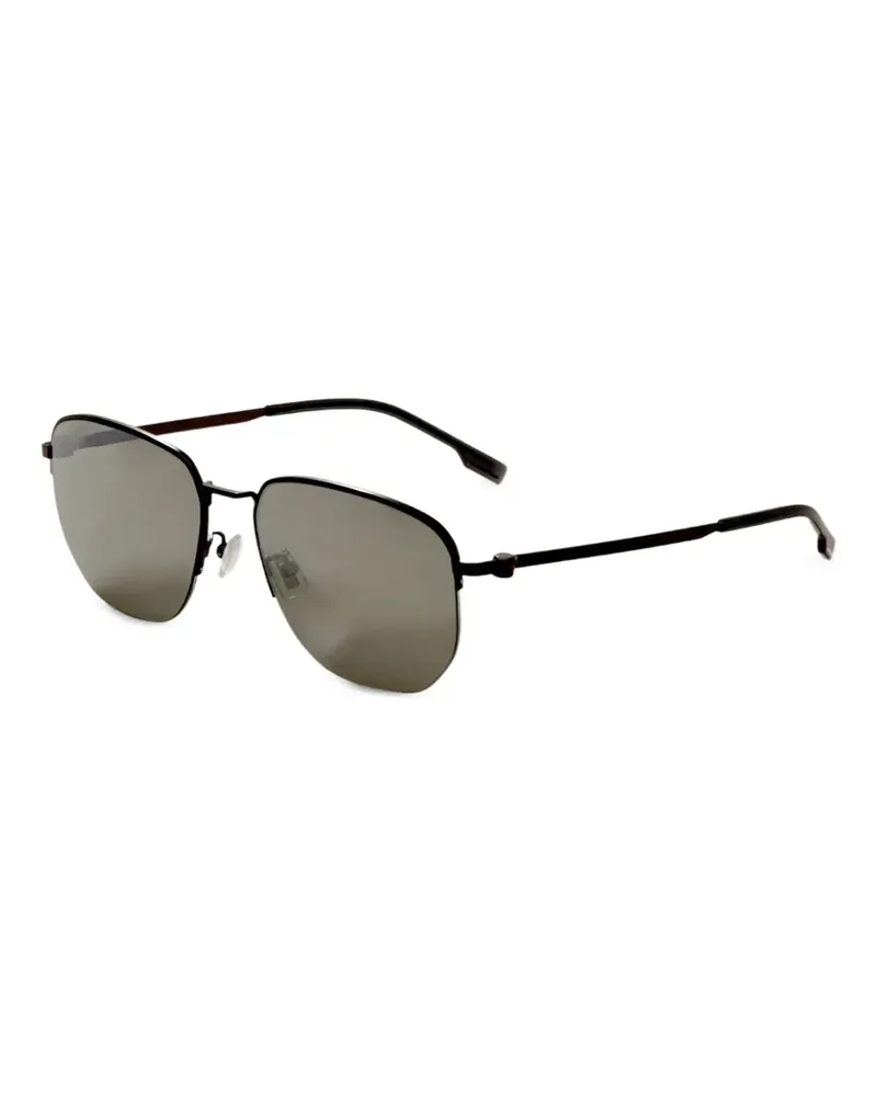 HUGO BOSS Getönte Pilotenbrille - Schwarz Schwarz