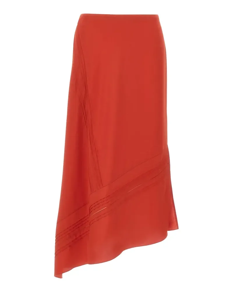 Vince pintuck asymmetric midi skirt - Rot Rot