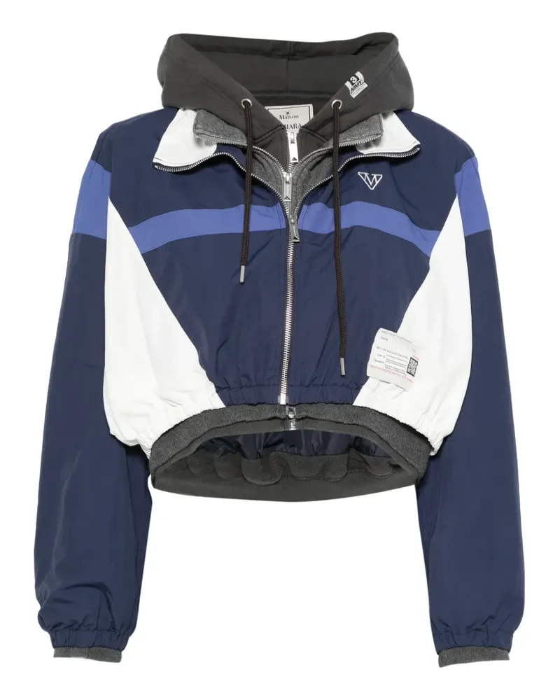MIHARAYASUHIRO panelled layered-effect jacket - Blau Blau
