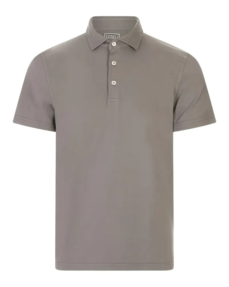 Fedeli short-sleeve polo shirt - Grau Grau