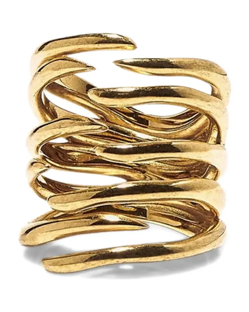 PANCONESI coiled-design ring - Gold Gold