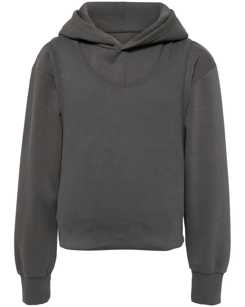 Maison Margiela Hoodie mit Patch - Grau Grau