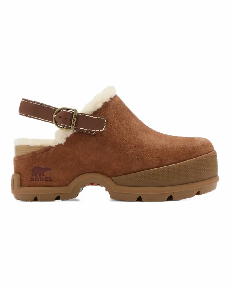 Sorel Roam'n Clog Cozy suede heeled mules - Braun Braun