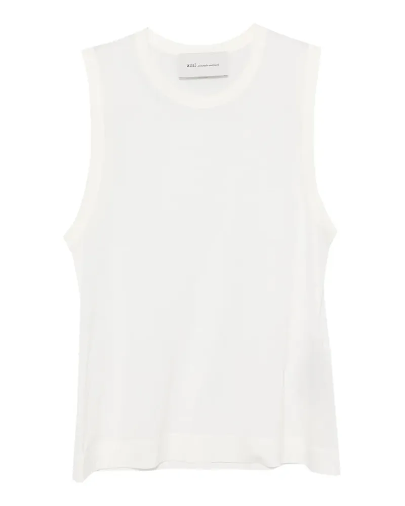 AMI Paris crew-neck sleeveless T-shirt - Nude Nude