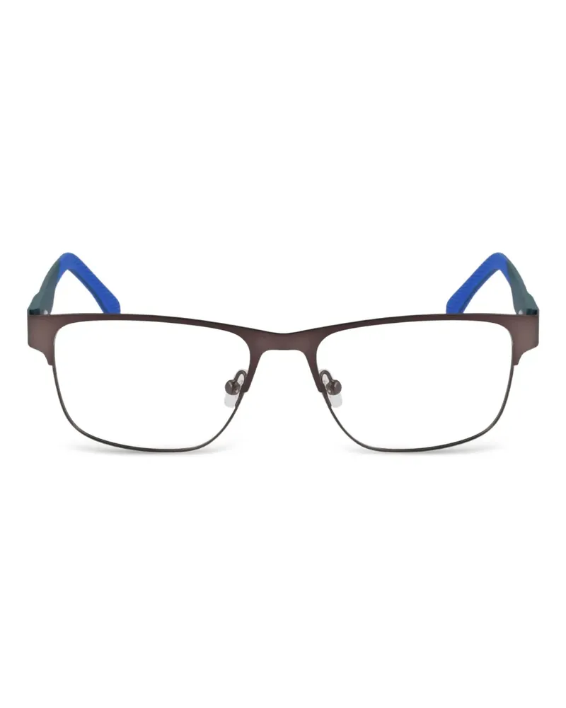 Lacoste Eckige Brille aus Metall - Grau Grau