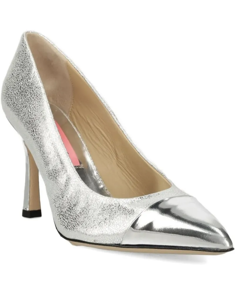 Custommade Pumps im Metallic-Look - Grau Grau