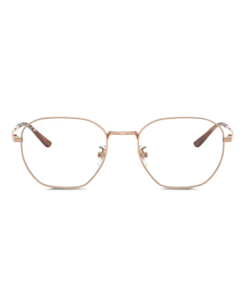 Ray Ban Brille mit geometrischem Gestell - Gold Gold
