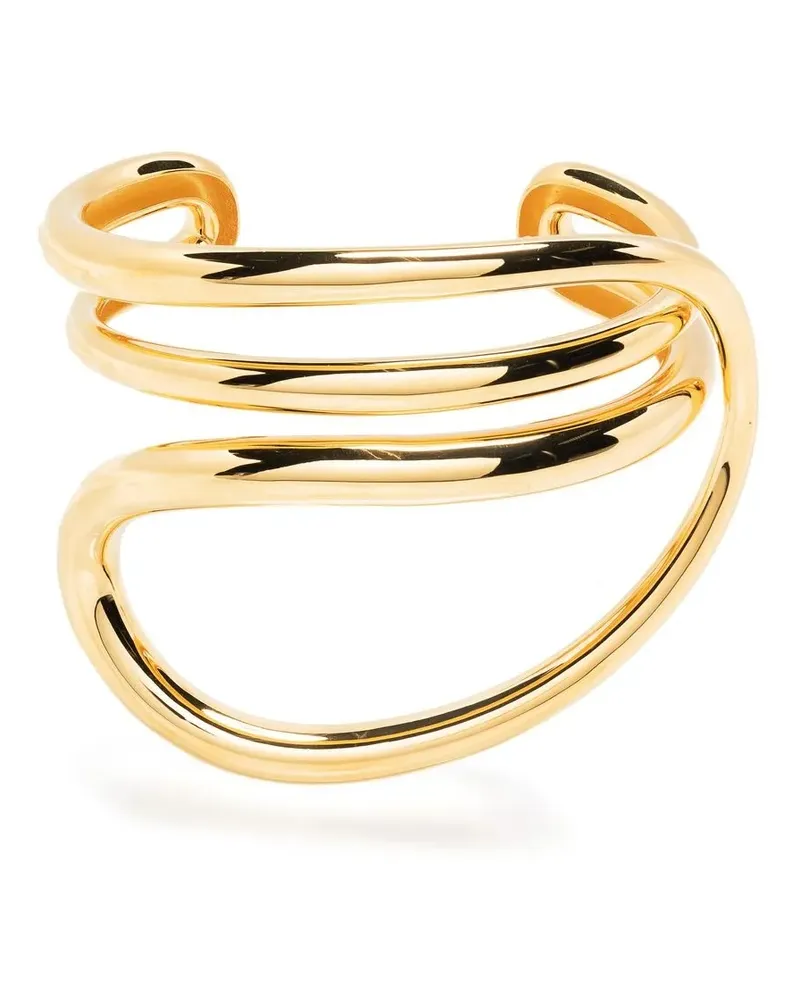 Charlotte Chesnais Asymmetrischer Armreif - Gold Gold