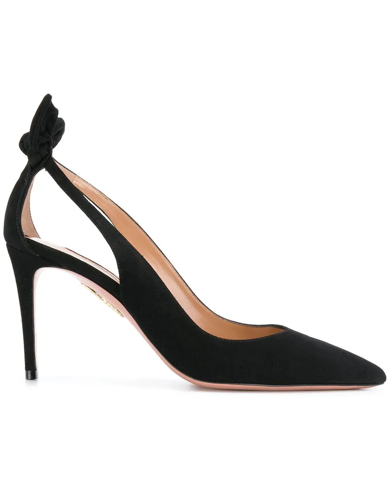 Aquazzura Bow Tie' Pumps, 85mm - Schwarz Schwarz
