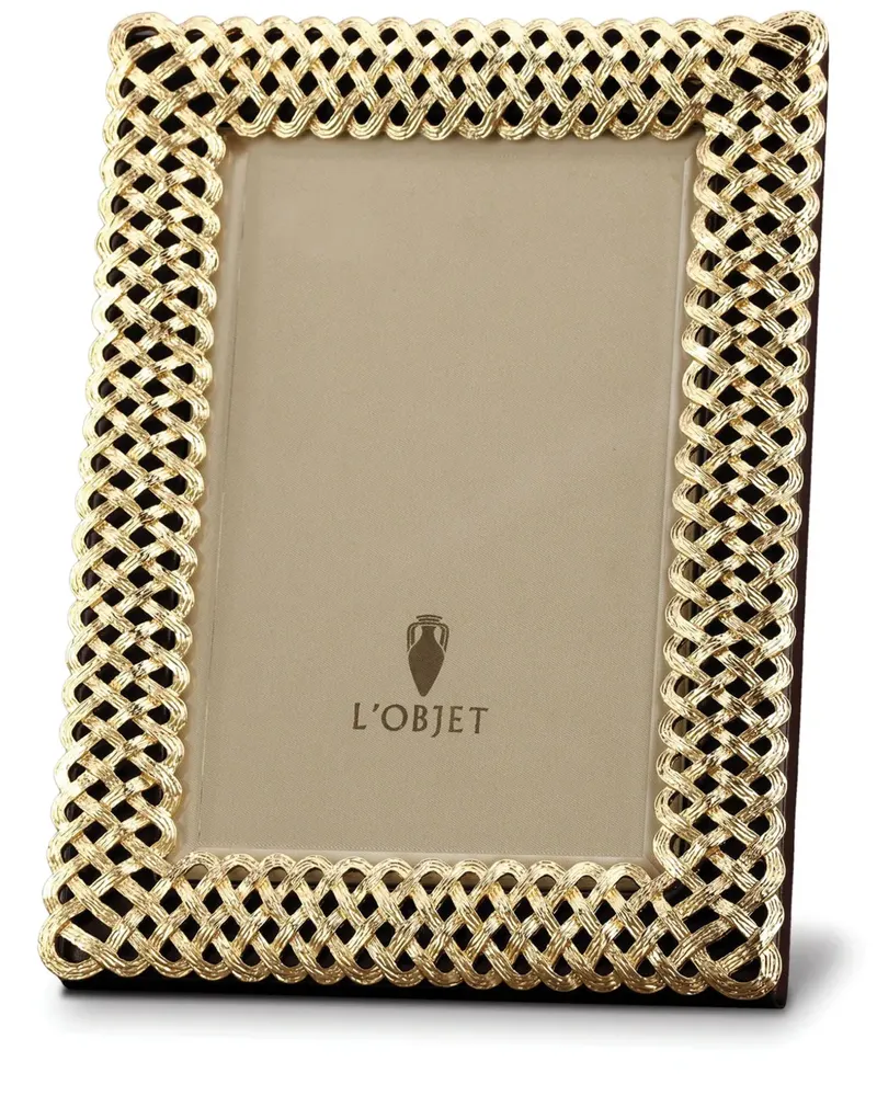 L’OBJET Braid Bilderrahmen - Gold Gold
