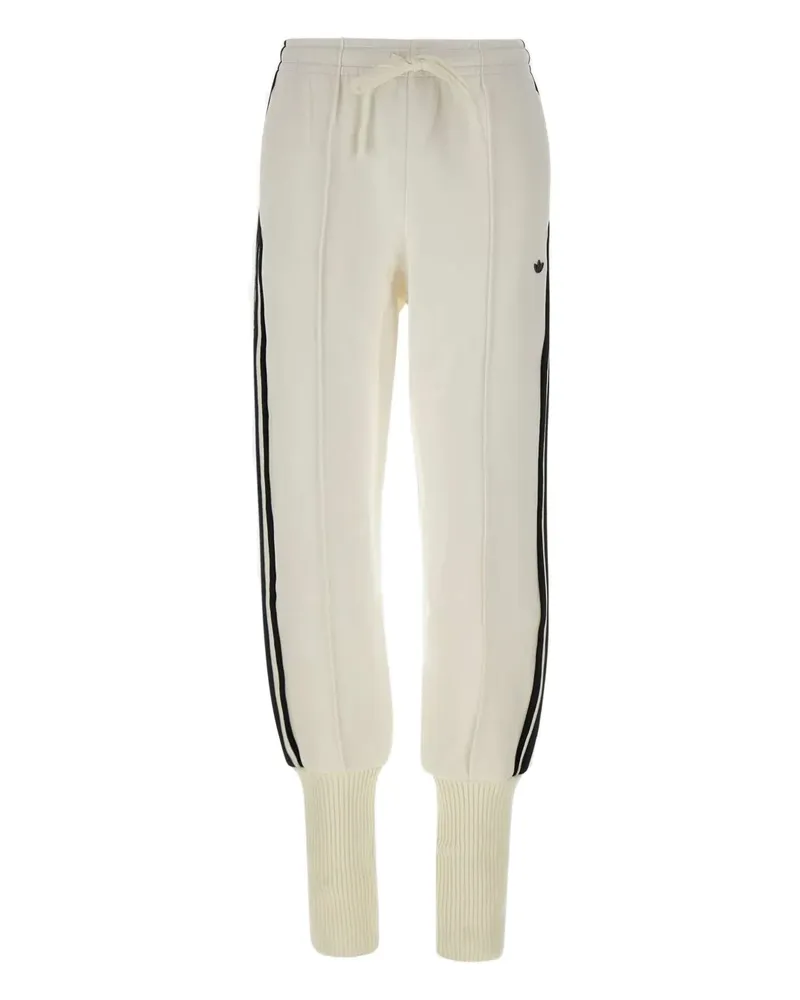 adidas Firebird 3-stripes ribbed track pants - Weiß Weiß