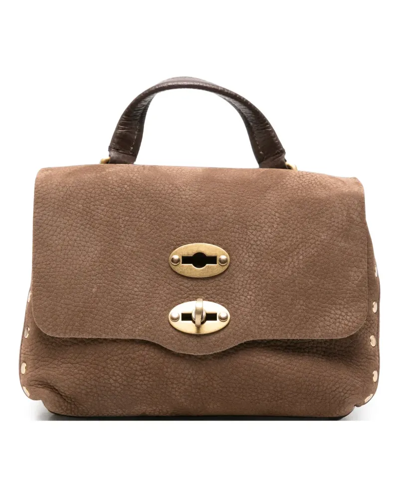 Zanellato Postina Tote Bag mit Nieten - Braun Braun