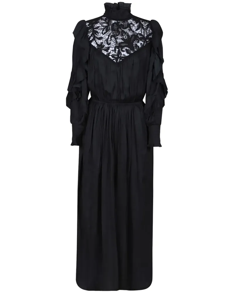 Isabel Marant Charlene Kleid - Schwarz Schwarz