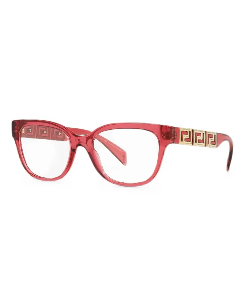 Versace Greca-detail round-frame glasses - Rot Rot