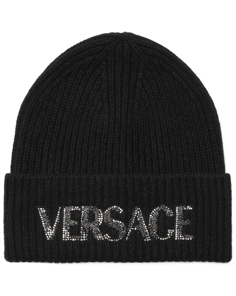 Versace Cielo Stellato Beanie - Schwarz Schwarz