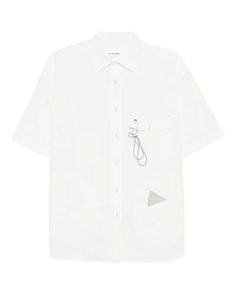 and wander Hemd mit Brusttasche - Weiß Weiß