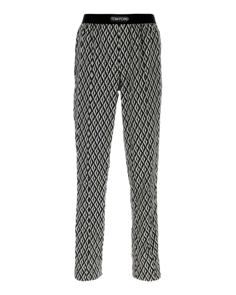 Tom Ford Pyjama-Hose mit Print - Schwarz Schwarz