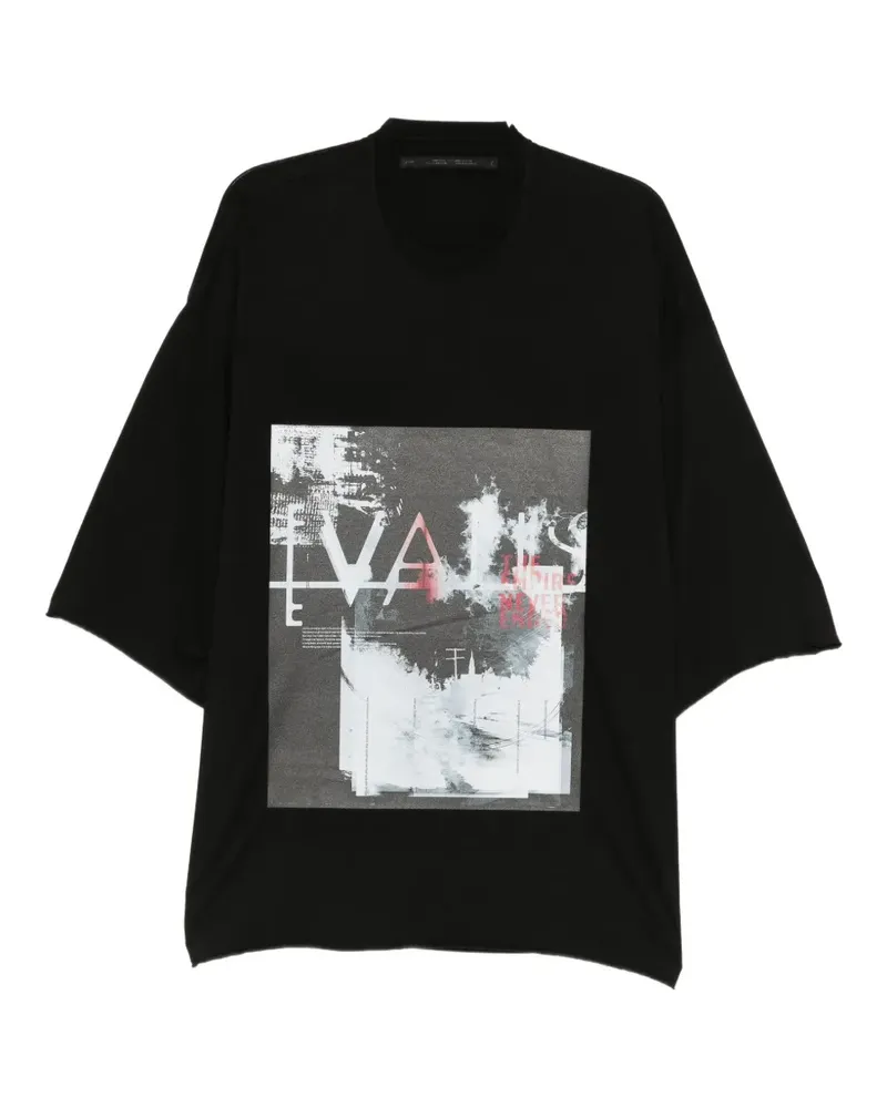 Julius Valis Over T-shirt - Schwarz Schwarz