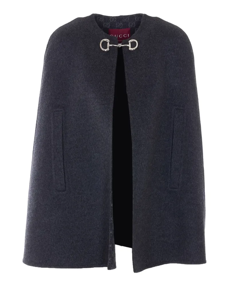 Gucci Horsebit-closure cape - Grau Grau