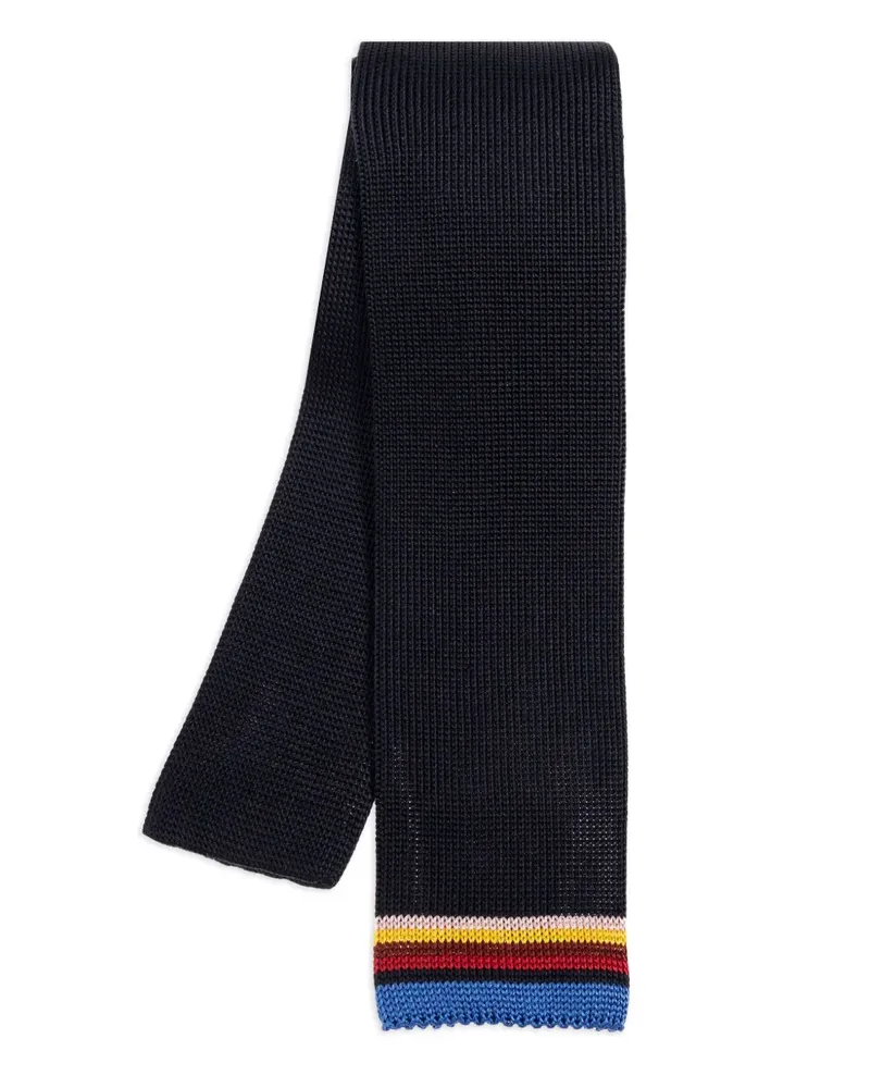 Paul Smith Gestreifte Krawatte aus Seide - Blau Blau