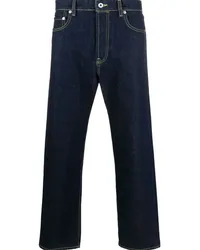 Kenzo Halbhohe Straight-Leg-Jeans Blau