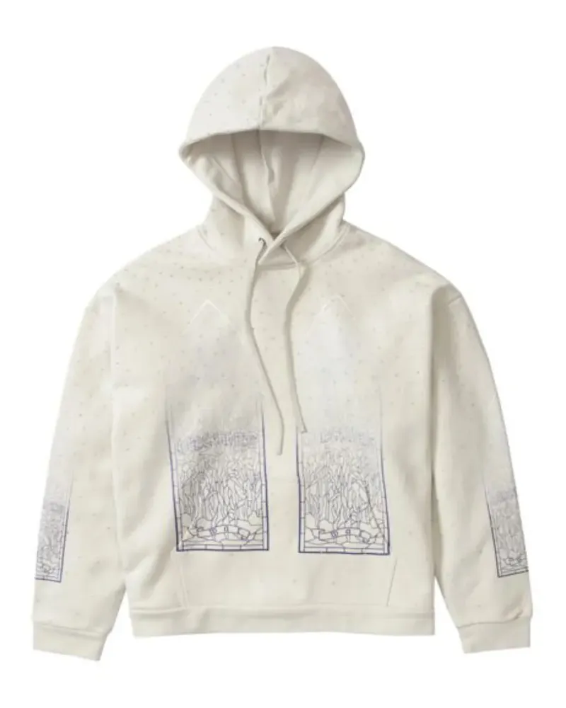 WHO DECIDES WAR Hoodie mit Strass - Nude Nude