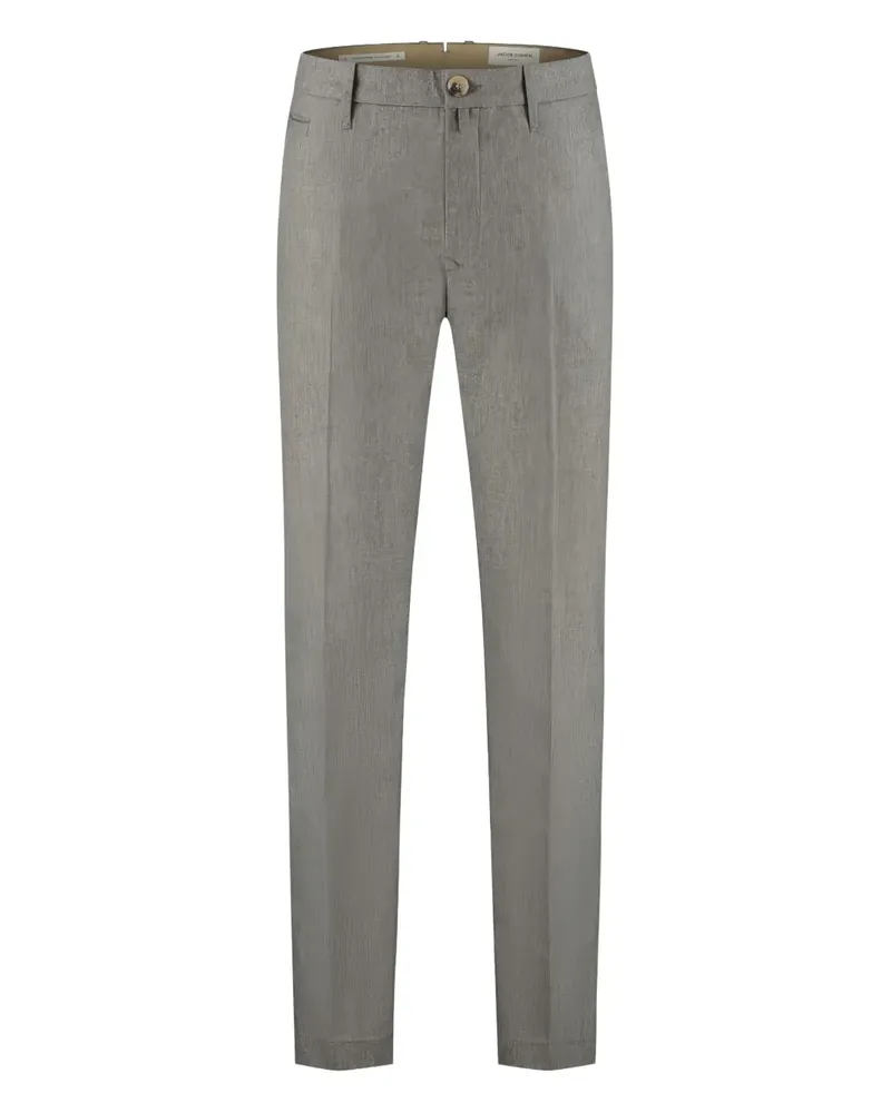 Jacob Cohën Straight-Leg-Hose mit Falten - Grau Grau