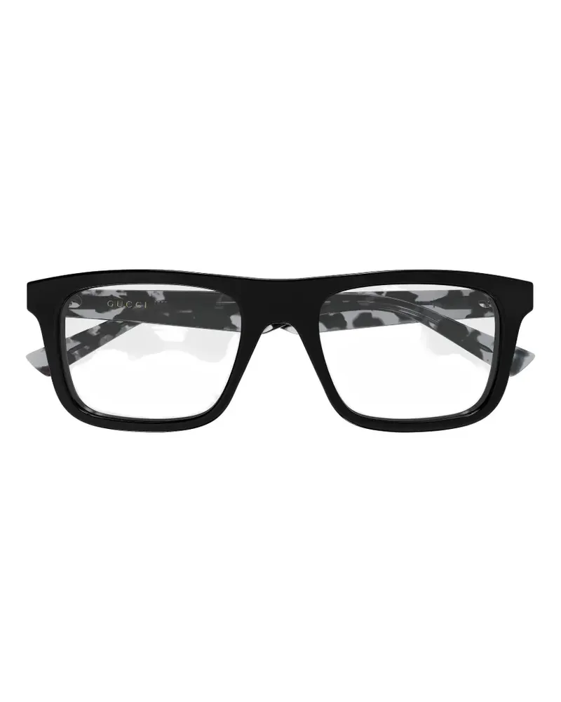 Gucci rectangle-frame glasses - Schwarz Schwarz