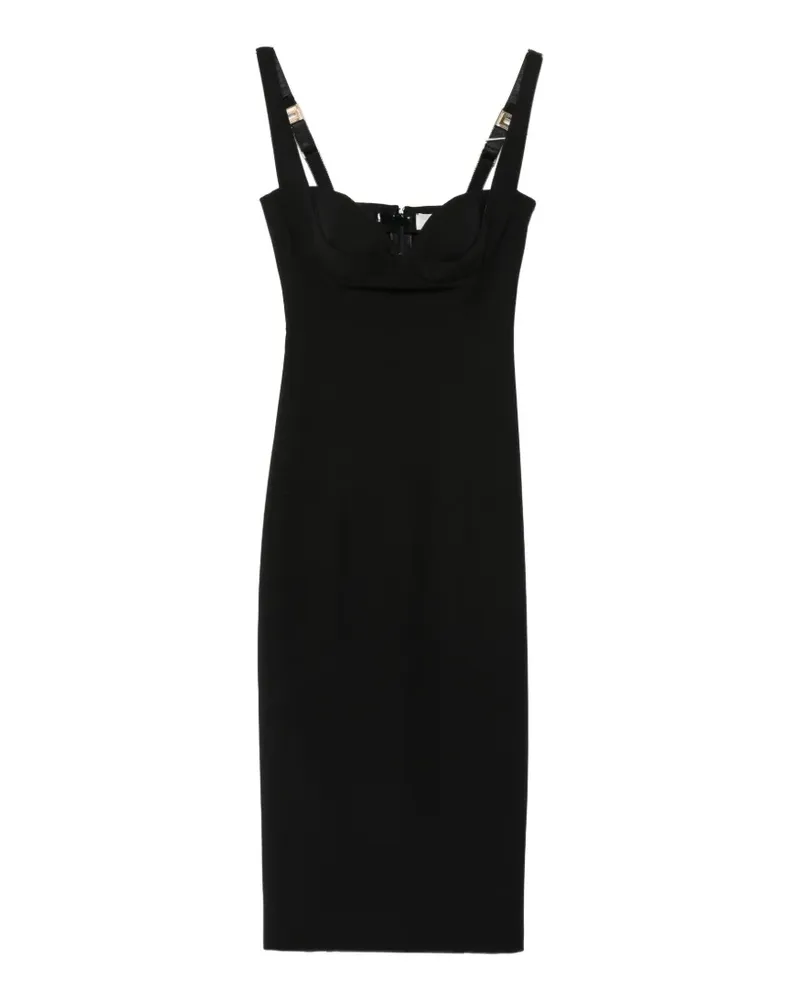 Elisabetta Franchi sweetheart-neck sleeveless dress - Schwarz Schwarz