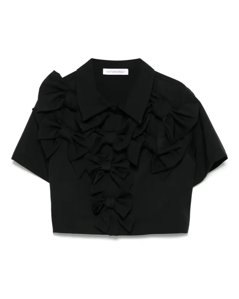 Viktor & Rolf Top mit Schleife - Schwarz Schwarz