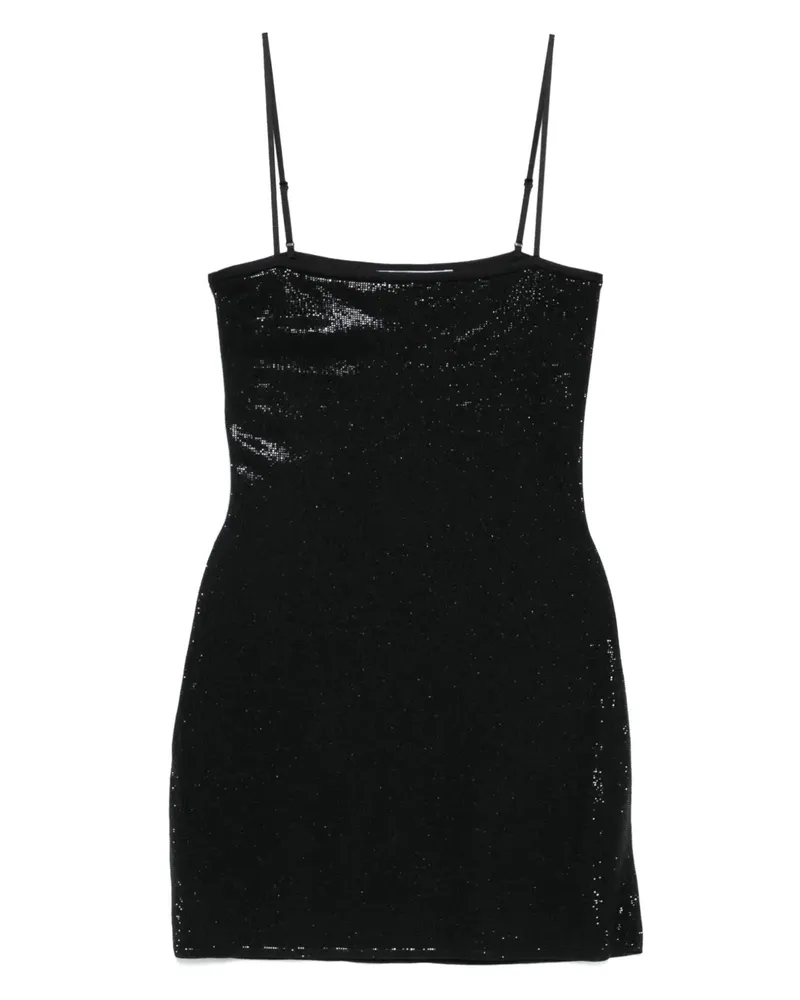 Alexander Wang Minikleid mit Kristallen - Schwarz Schwarz