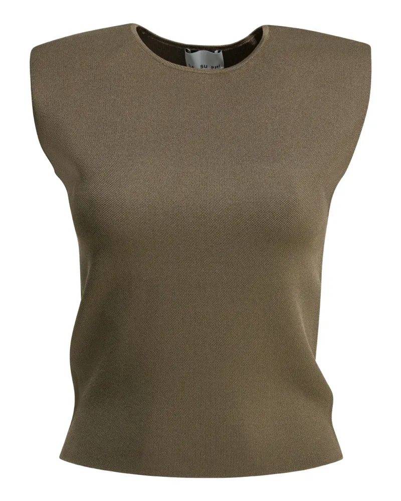 Sa Su Phi Top mit Schulterpolstern - Grün Grün